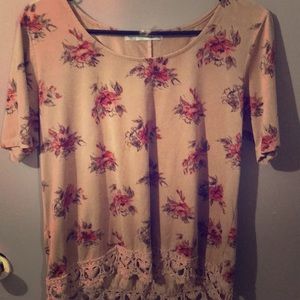 Floral Suede Shirt